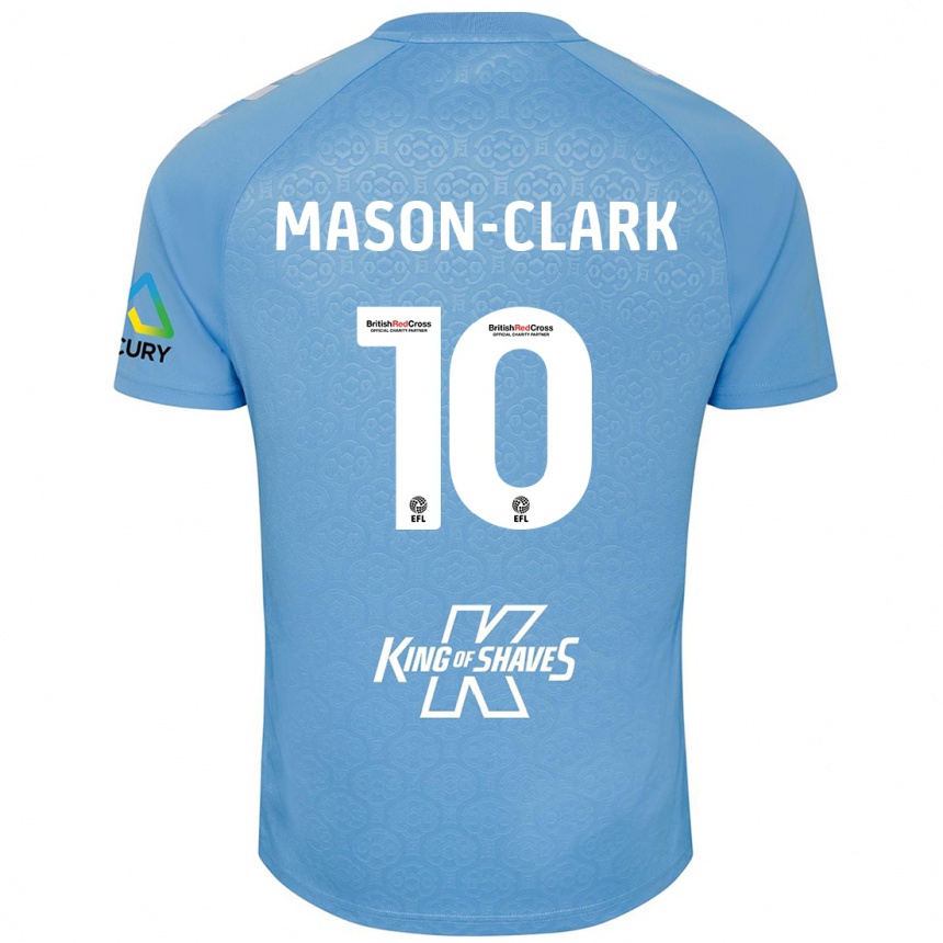 Férfi Labdarúgás Ephron Mason-Clark #10 Kék Fehér Hazai Jersey 2024/25 Mez Póló Ing