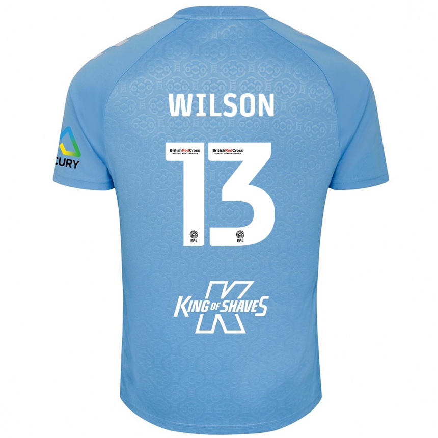 Férfi Labdarúgás Ben Wilson #13 Kék Fehér Hazai Jersey 2024/25 Mez Póló Ing