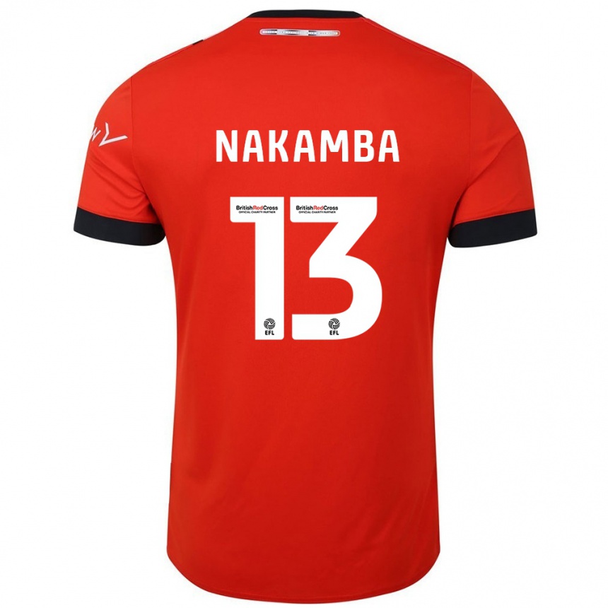 Férfi Labdarúgás Marvelous Nakamba #13 Narancssárga Fekete Hazai Jersey 2024/25 Mez Póló Ing