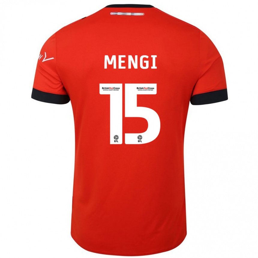 Férfi Labdarúgás Teden Mengi #15 Narancssárga Fekete Hazai Jersey 2024/25 Mez Póló Ing