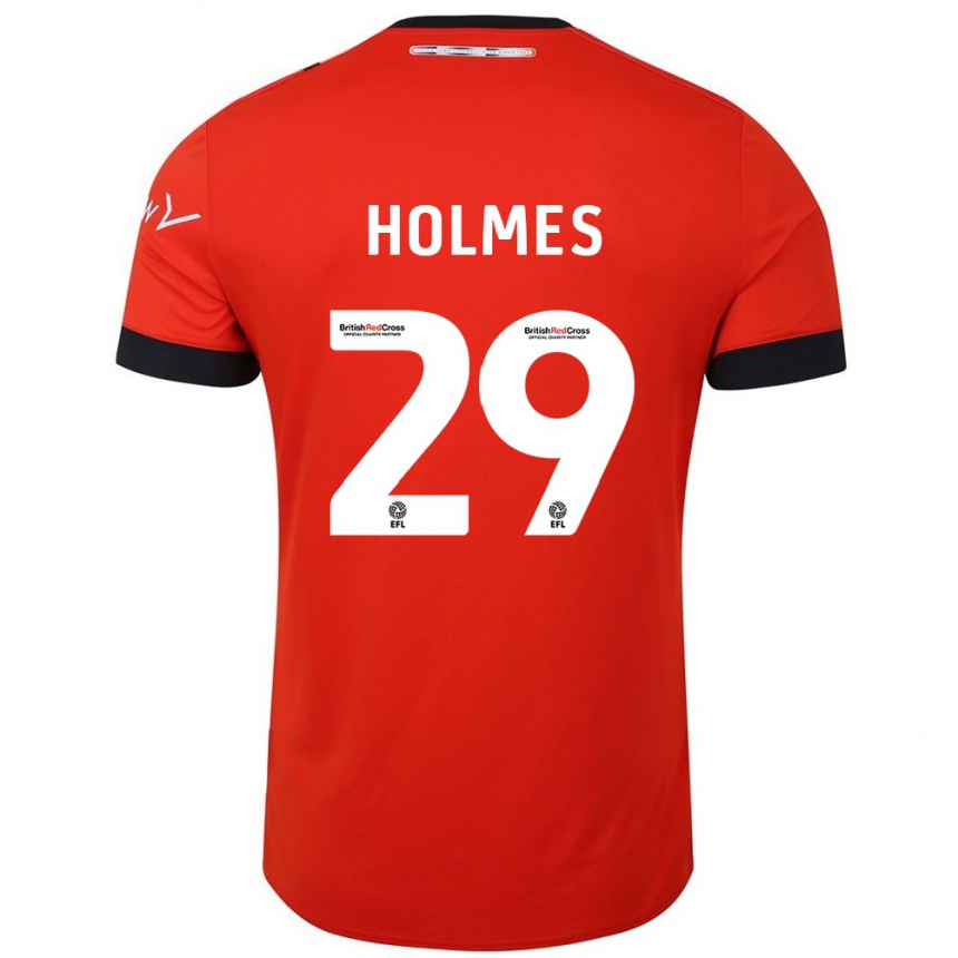 Férfi Labdarúgás Tom Holmes #29 Narancssárga Fekete Hazai Jersey 2024/25 Mez Póló Ing