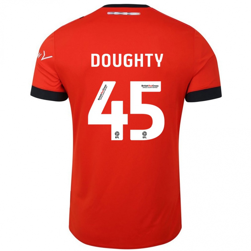 Férfi Labdarúgás Alfie Doughty #45 Narancssárga Fekete Hazai Jersey 2024/25 Mez Póló Ing