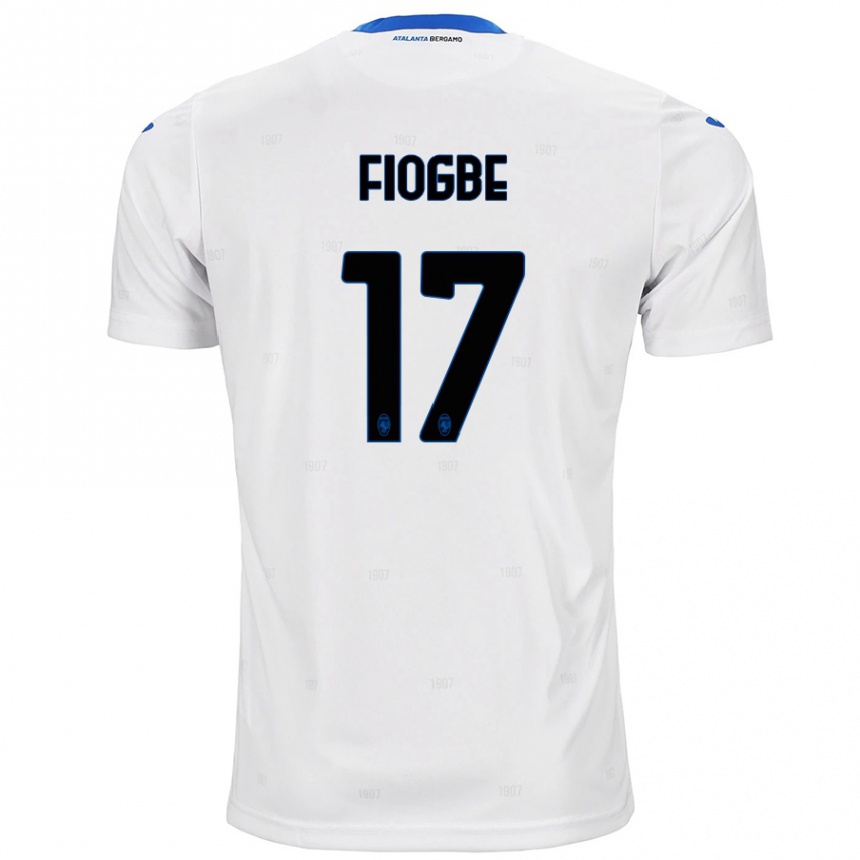 Férfi Labdarúgás Candas Fiogbe #17 Fehér Idegenbeli Jersey 2024/25 Mez Póló Ing