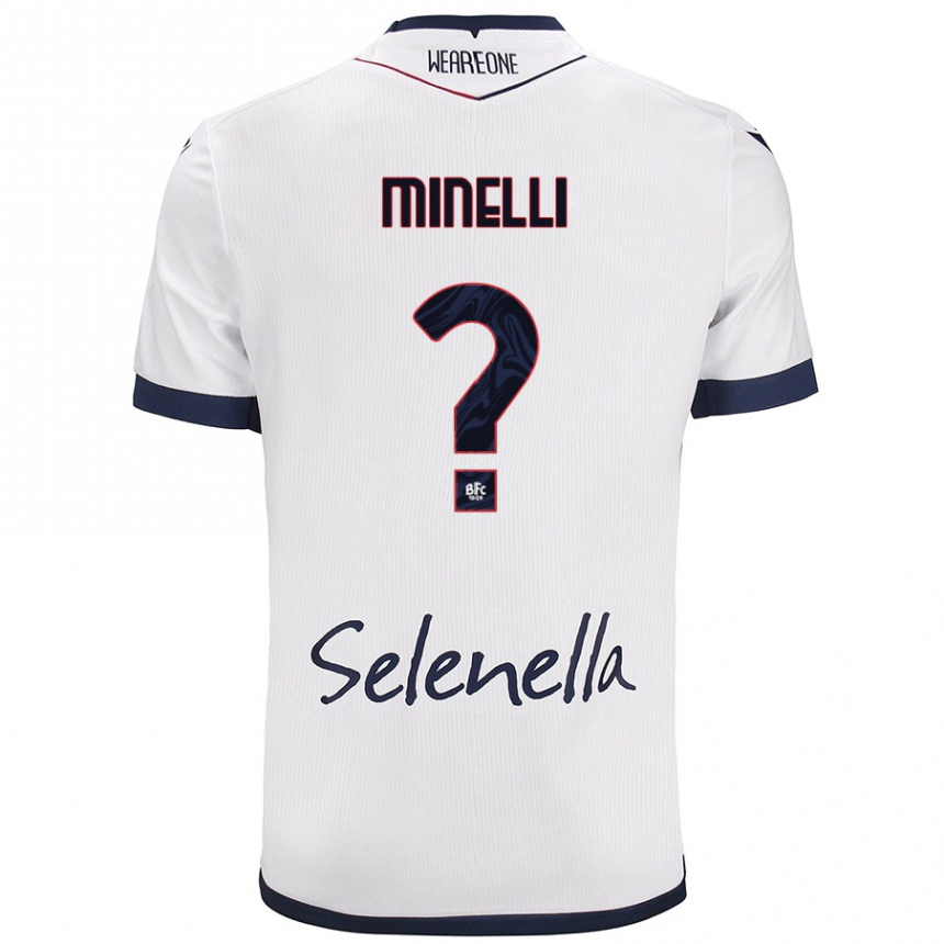 Férfi Labdarúgás Leo Minelli #0 Fehér Royal Blue Idegenbeli Jersey 2024/25 Mez Póló Ing