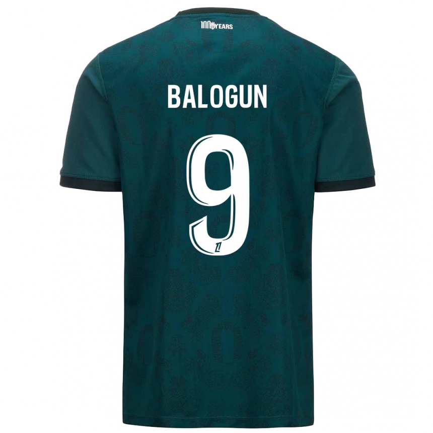 Férfi Labdarúgás Folarin Balogun #9 Sötétzöld Idegenbeli Jersey 2024/25 Mez Póló Ing