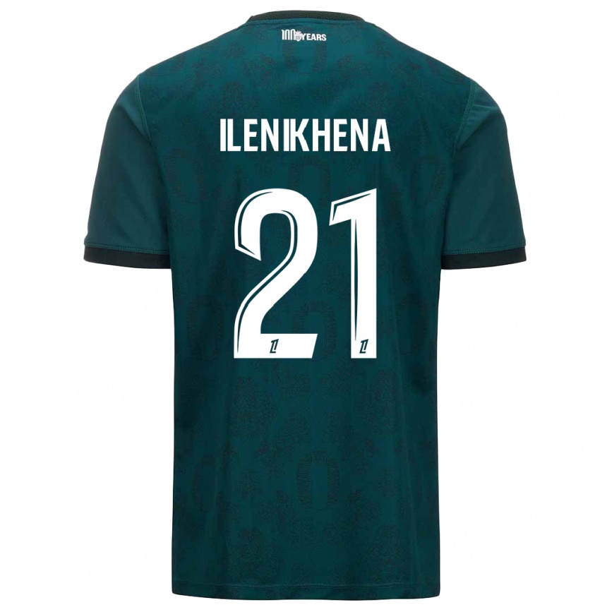 Férfi Labdarúgás George Ilenikhena #21 Sötétzöld Idegenbeli Jersey 2024/25 Mez Póló Ing