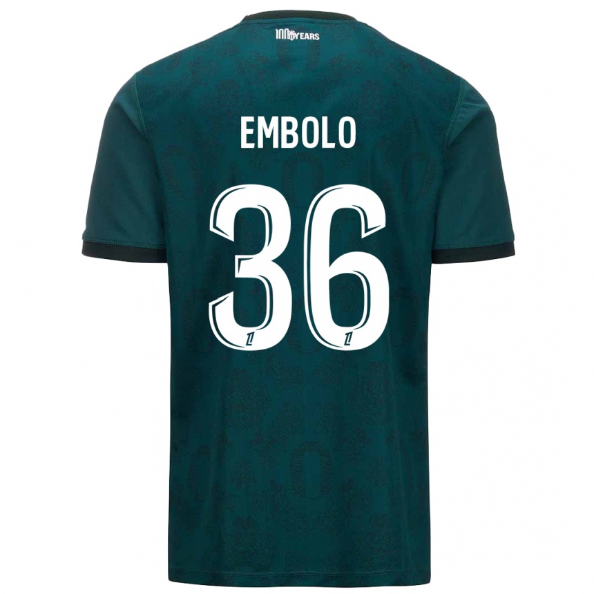 Férfi Labdarúgás Breel Embolo #36 Sötétzöld Idegenbeli Jersey 2024/25 Mez Póló Ing