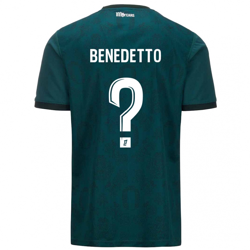 Férfi Labdarúgás Antéo Benedetto #0 Sötétzöld Idegenbeli Jersey 2024/25 Mez Póló Ing