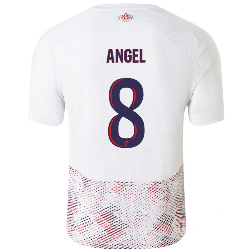 Férfi Labdarúgás Angel Gomes #8 Fehér Royal Blue Idegenbeli Jersey 2024/25 Mez Póló Ing