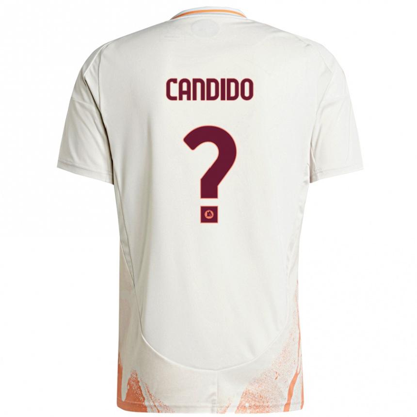 Férfi Labdarúgás Gabriele Candido #0 Krém Fehér Narancs Idegenbeli Jersey 2024/25 Mez Póló Ing