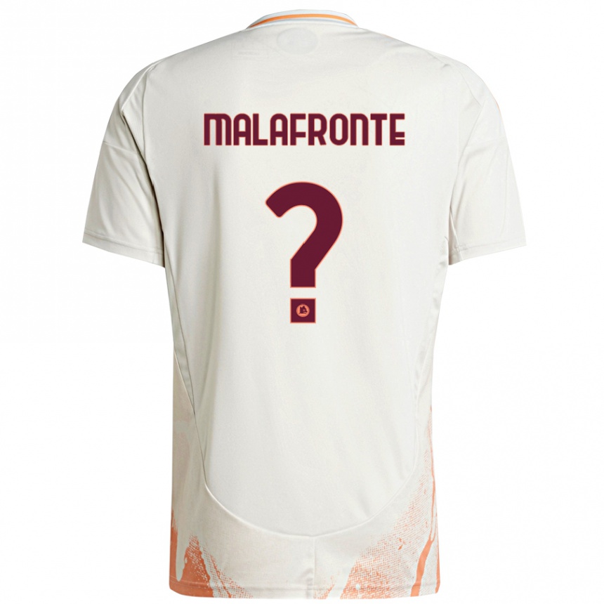 Férfi Labdarúgás Matteo Malafronte #0 Krém Fehér Narancs Idegenbeli Jersey 2024/25 Mez Póló Ing