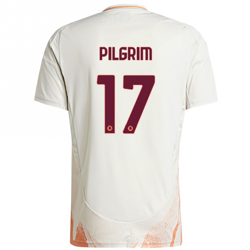 Férfi Labdarúgás Alayah Pilgrim #17 Krém Fehér Narancs Idegenbeli Jersey 2024/25 Mez Póló Ing