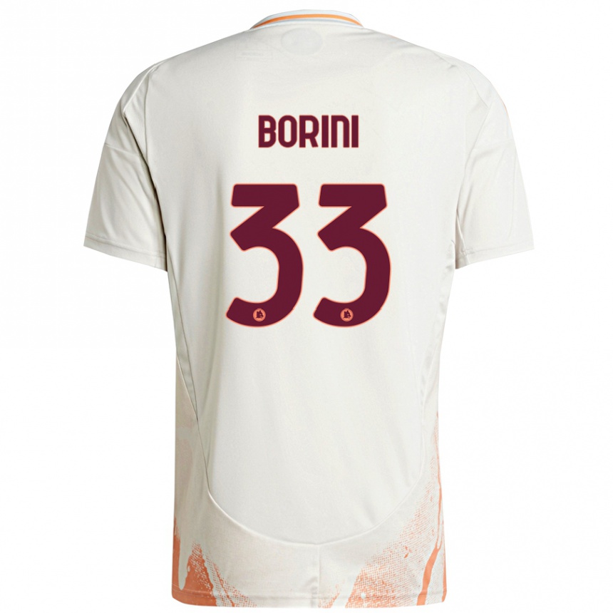 Férfi Labdarúgás Joyce Borini #33 Krém Fehér Narancs Idegenbeli Jersey 2024/25 Mez Póló Ing