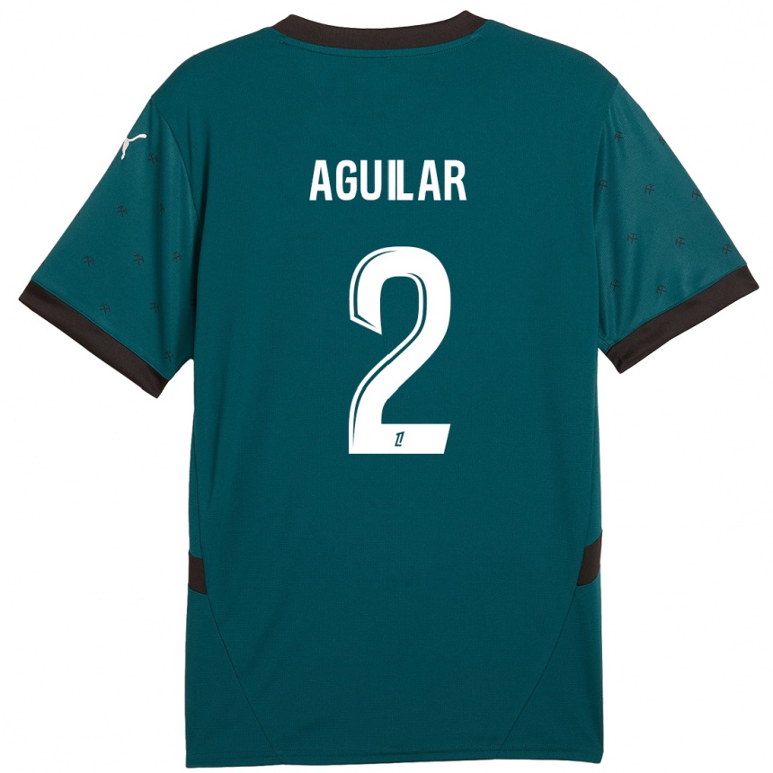 Férfi Labdarúgás Ruben Aguilar #2 Sötétzöld Idegenbeli Jersey 2024/25 Mez Póló Ing