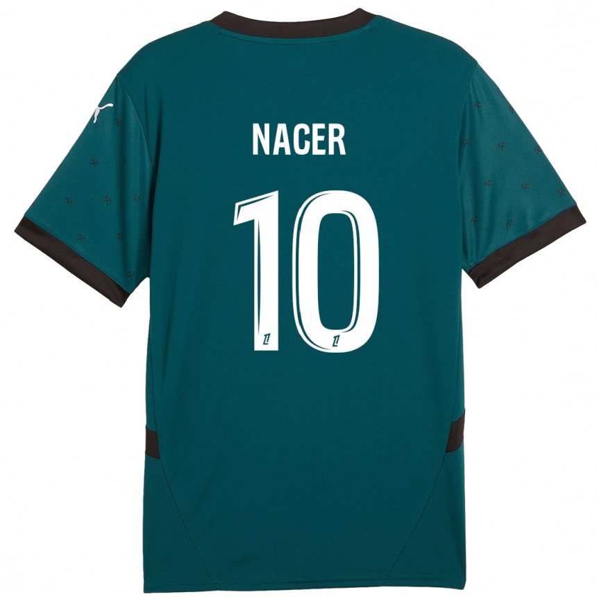 Férfi Labdarúgás Myriem Nacer #10 Sötétzöld Idegenbeli Jersey 2024/25 Mez Póló Ing