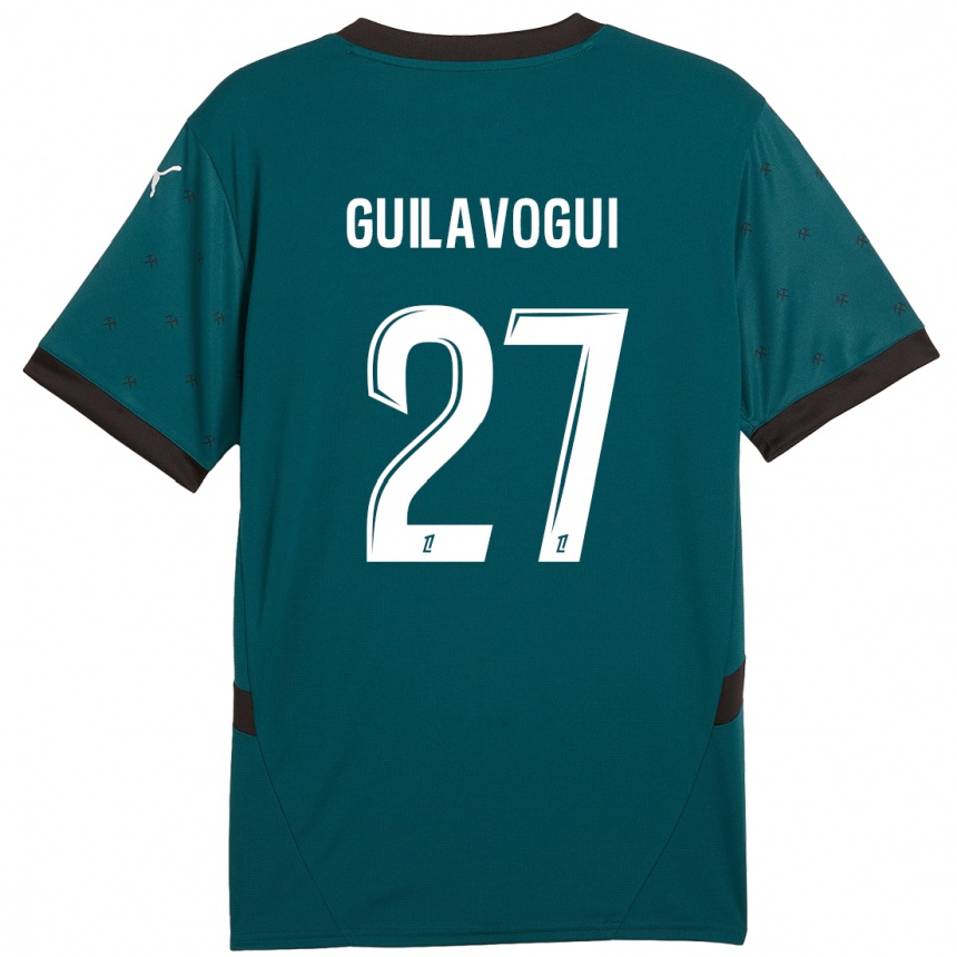 Férfi Labdarúgás Morgan Guilavogui #27 Sötétzöld Idegenbeli Jersey 2024/25 Mez Póló Ing