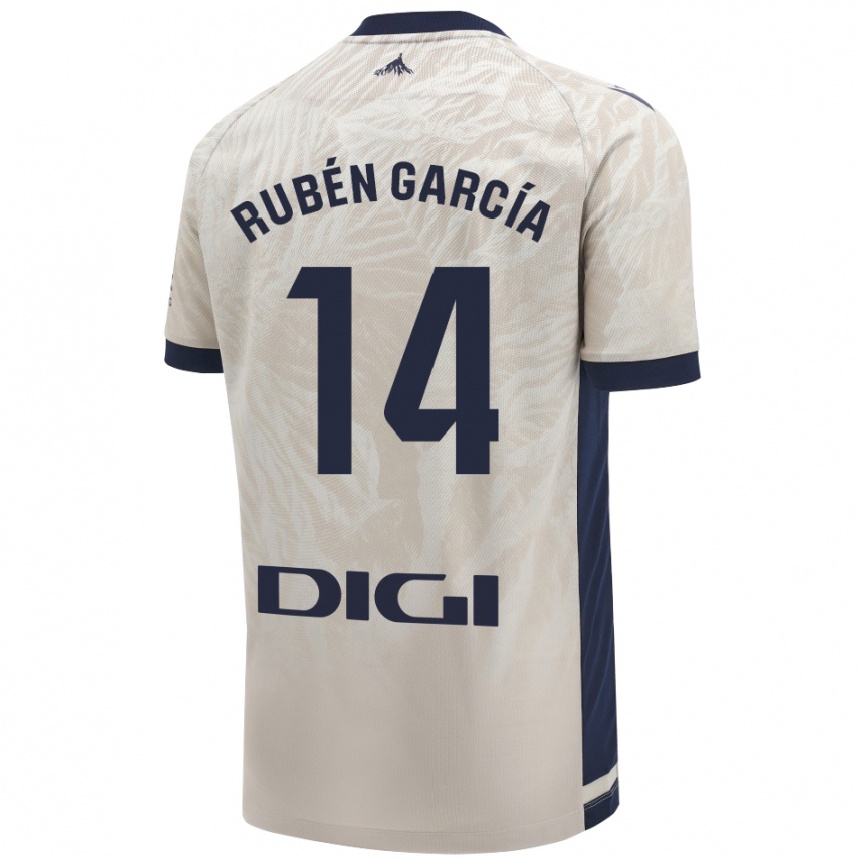 Férfi Labdarúgás Rubén García #14 Világos Szürke Idegenbeli Jersey 2024/25 Mez Póló Ing