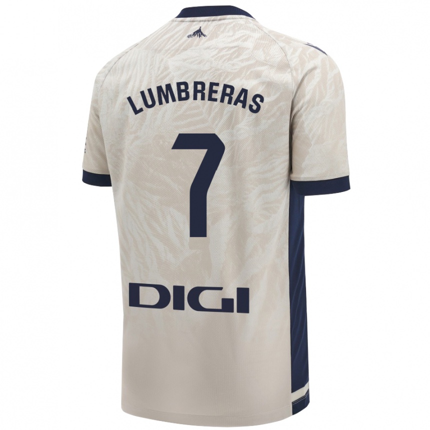 Férfi Labdarúgás Carlos Lumbreras #7 Világos Szürke Idegenbeli Jersey 2024/25 Mez Póló Ing