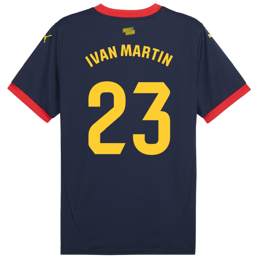 Férfi Labdarúgás Iván Martín #23 Sötétvörös Idegenbeli Jersey 2024/25 Mez Póló Ing