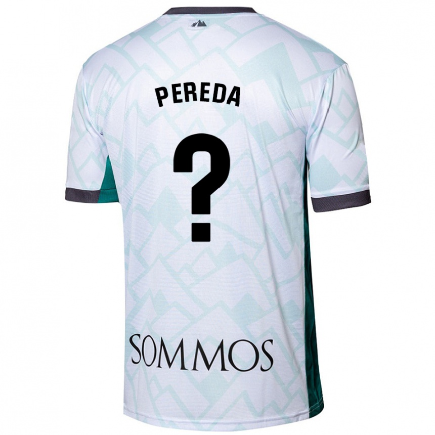 Férfi Labdarúgás Adrián Pereda #0 Fehér Zöld Idegenbeli Jersey 2024/25 Mez Póló Ing