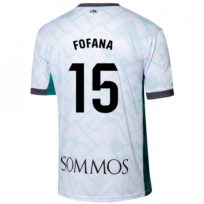 Férfi Labdarúgás Fadia Fofana #15 Fehér Zöld Idegenbeli Jersey 2024/25 Mez Póló Ing