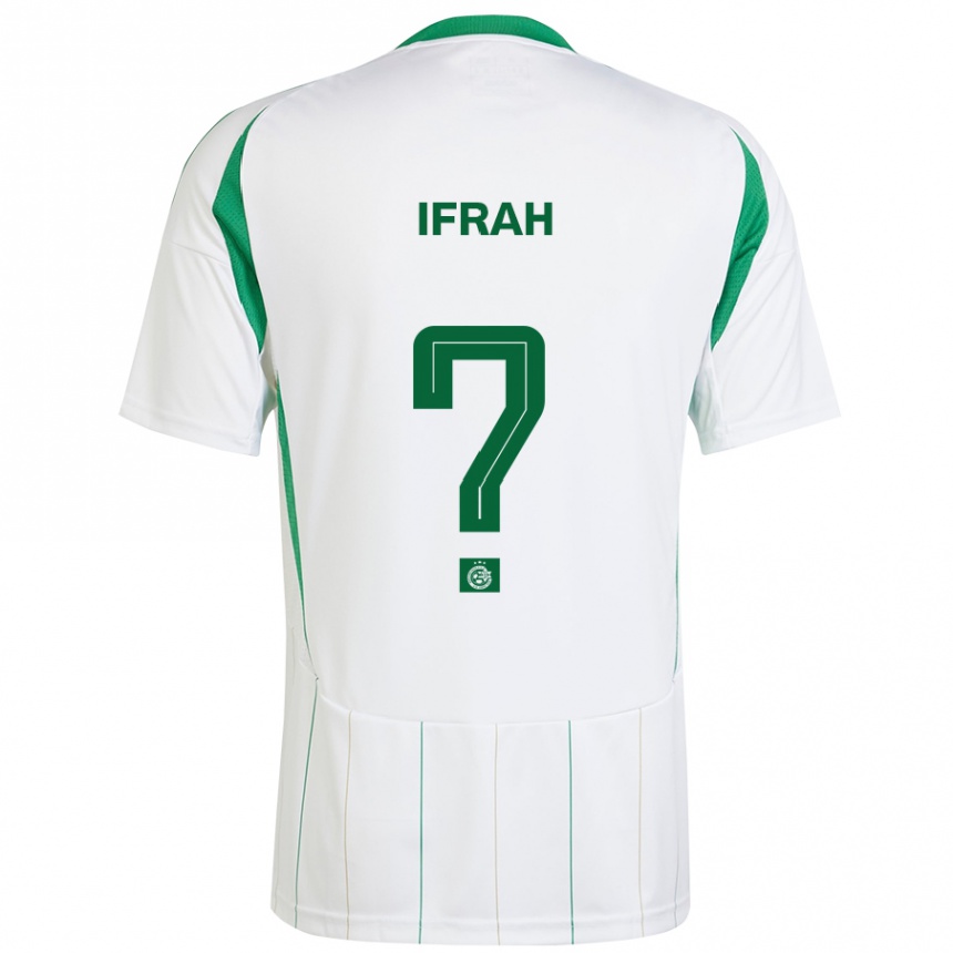 Férfi Labdarúgás Nehoray Ifrah #0 Fehér Zöld Idegenbeli Jersey 2024/25 Mez Póló Ing