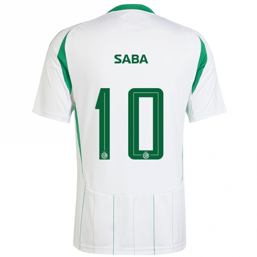 Férfi Labdarúgás Dia Saba #10 Fehér Zöld Idegenbeli Jersey 2024/25 Mez Póló Ing