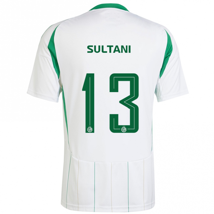 Férfi Labdarúgás Tomás Sultani #13 Fehér Zöld Idegenbeli Jersey 2024/25 Mez Póló Ing