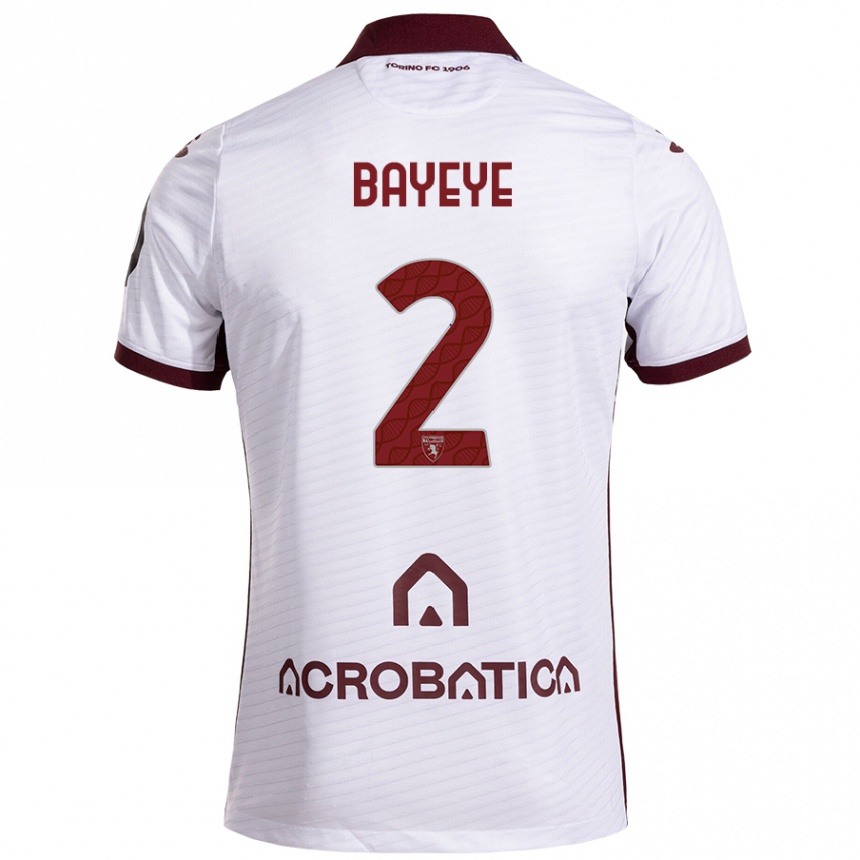 Férfi Labdarúgás Brian Bayeye #2 Fehér Barna Idegenbeli Jersey 2024/25 Mez Póló Ing