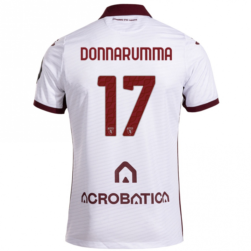 Férfi Labdarúgás Antonio Donnarumma #17 Fehér Barna Idegenbeli Jersey 2024/25 Mez Póló Ing