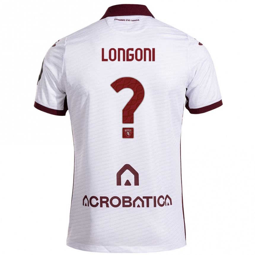 Férfi Labdarúgás Marco Longoni #0 Fehér Barna Idegenbeli Jersey 2024/25 Mez Póló Ing