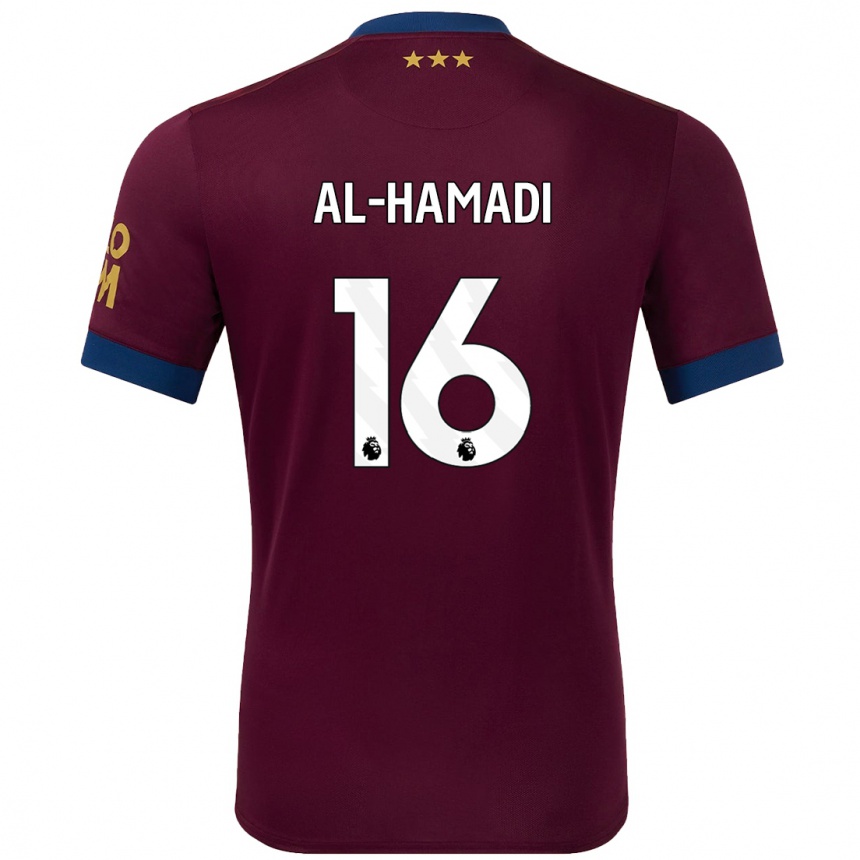 Férfi Labdarúgás Ali Al-Hamadi #16 Barna Idegenbeli Jersey 2024/25 Mez Póló Ing