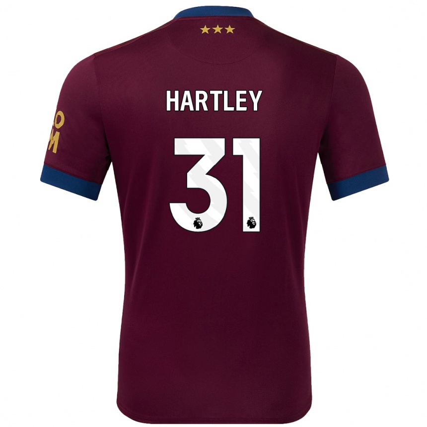 Férfi Labdarúgás Laura Hartley #31 Barna Idegenbeli Jersey 2024/25 Mez Póló Ing