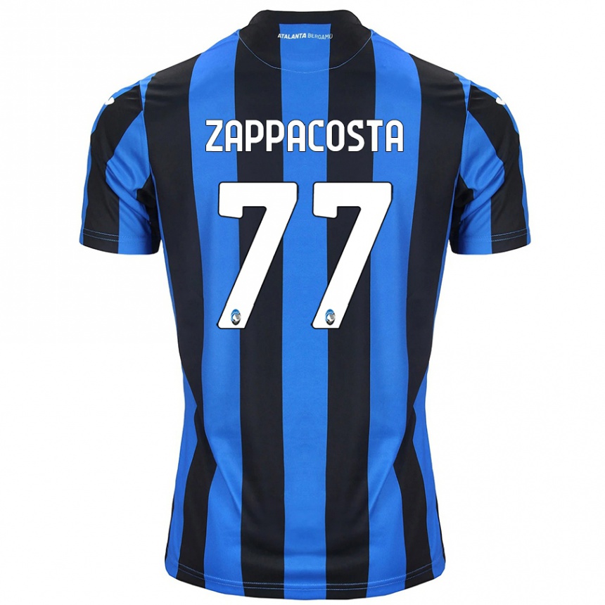 Női Labdarúgás Davide Zappacosta #77 Kék Fekete Hazai Jersey 2024/25 Mez Póló Ing