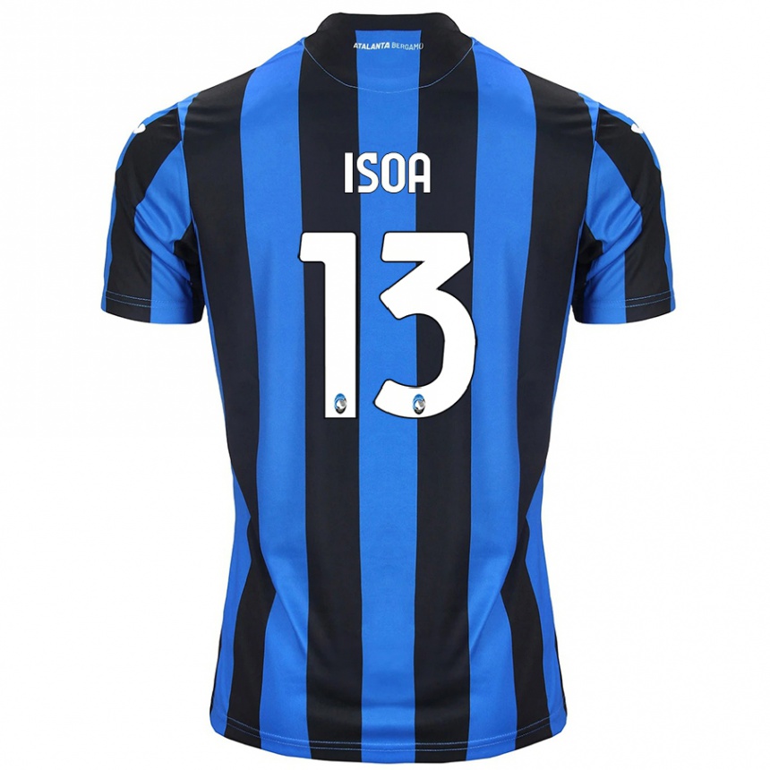 Női Labdarúgás Isaac Isoa #13 Kék Fekete Hazai Jersey 2024/25 Mez Póló Ing