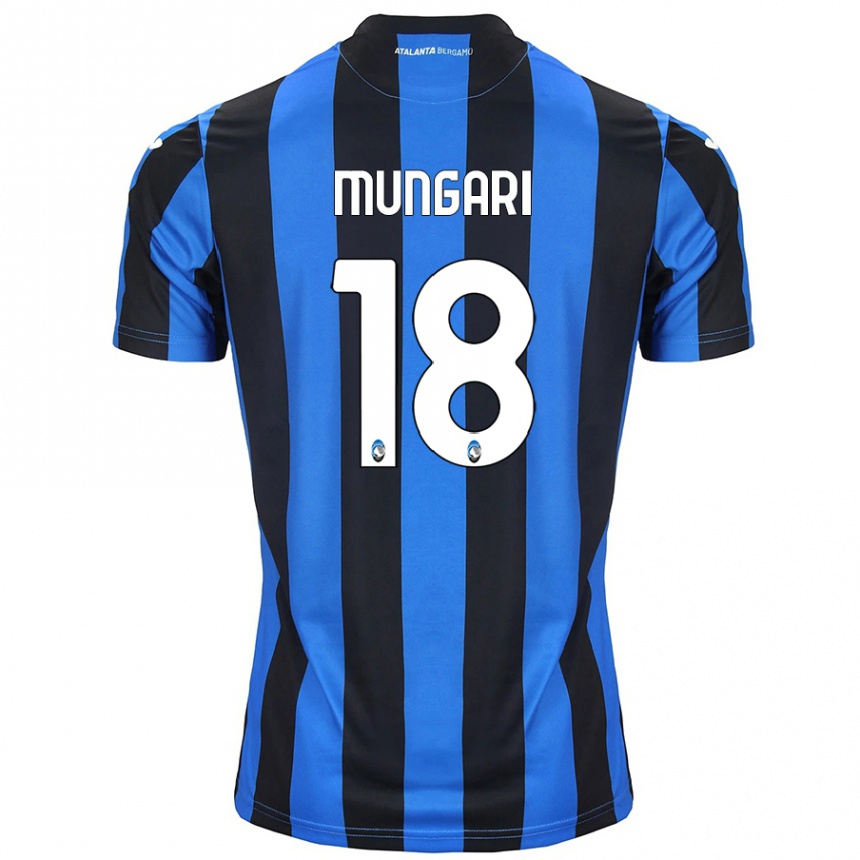 Női Labdarúgás Giuseppe Mungari #18 Kék Fekete Hazai Jersey 2024/25 Mez Póló Ing