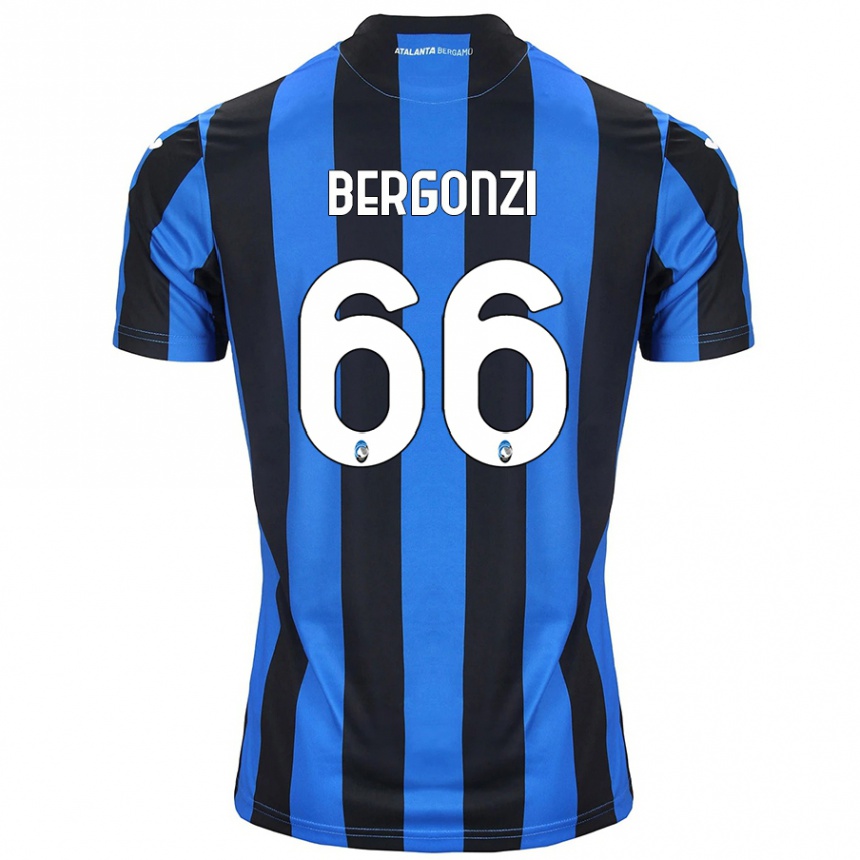 Női Labdarúgás Federico Bergonzi #66 Kék Fekete Hazai Jersey 2024/25 Mez Póló Ing