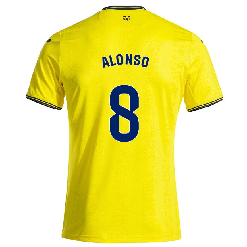 Női Labdarúgás Rodri Alonso #8 Sárga Fekete Hazai Jersey 2024/25 Mez Póló Ing