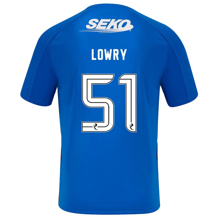 Női Labdarúgás Alex Lowry #51 Sötétkék Hazai Jersey 2024/25 Mez Póló Ing