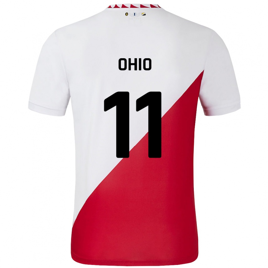 Női Labdarúgás Noah Ohio #11 Fehér Piros Hazai Jersey 2024/25 Mez Póló Ing