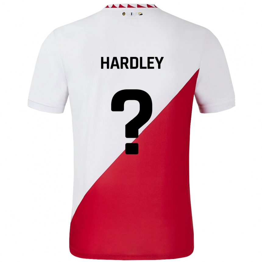 Női Labdarúgás Björn Hardley #0 Fehér Piros Hazai Jersey 2024/25 Mez Póló Ing