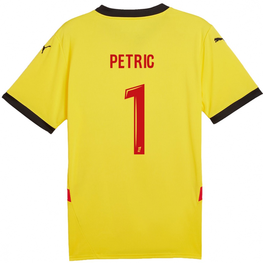 Női Labdarúgás Denis Petric #1 Sárga Piros Hazai Jersey 2024/25 Mez Póló Ing