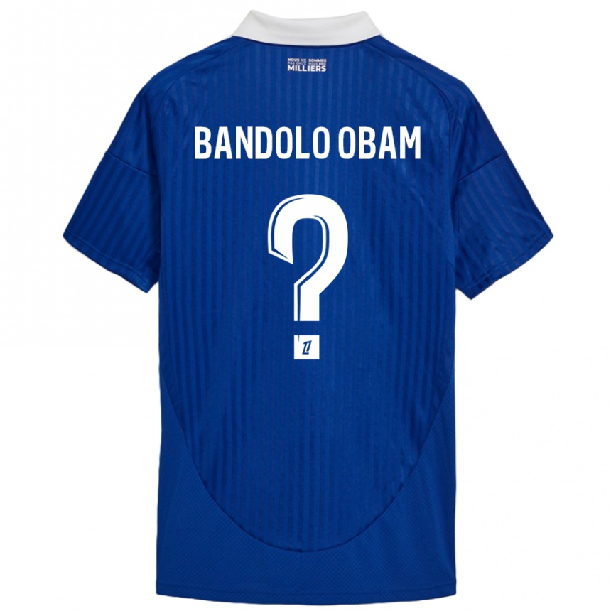 Női Labdarúgás Randy Bandolo Obam #0 Kék Fehér Hazai Jersey 2024/25 Mez Póló Ing