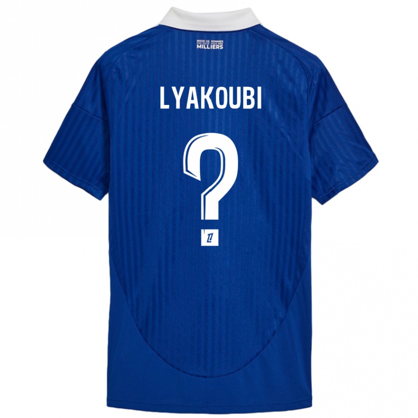 Női Labdarúgás Oussama Lyakoubi #0 Kék Fehér Hazai Jersey 2024/25 Mez Póló Ing