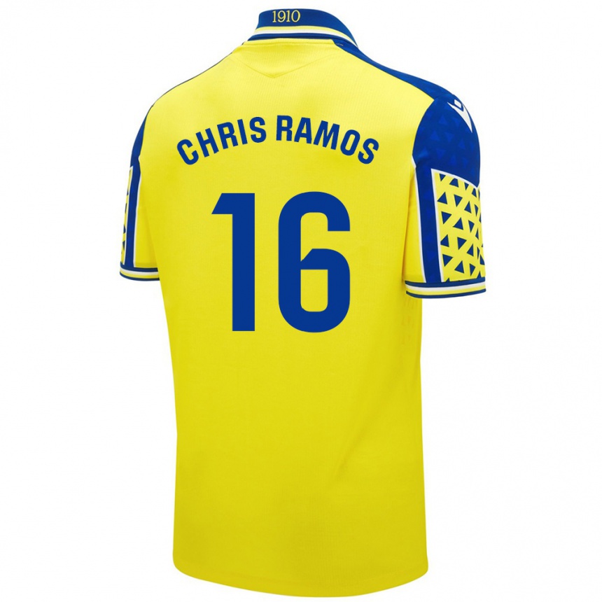 Női Labdarúgás Chris Ramos #16 Sárga Kék Hazai Jersey 2024/25 Mez Póló Ing