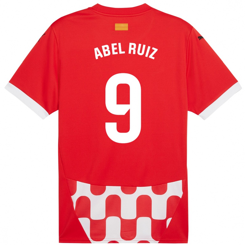 Női Labdarúgás Abel Ruiz #9 Piros Fehér Hazai Jersey 2024/25 Mez Póló Ing