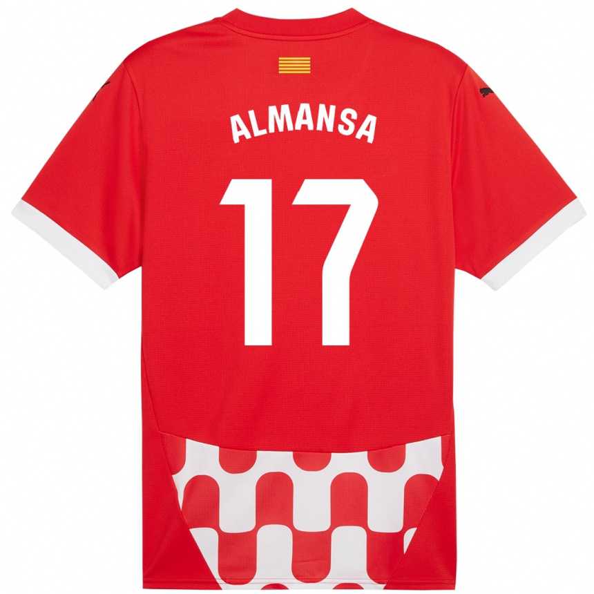 Női Labdarúgás Alex Almansa #17 Piros Fehér Hazai Jersey 2024/25 Mez Póló Ing