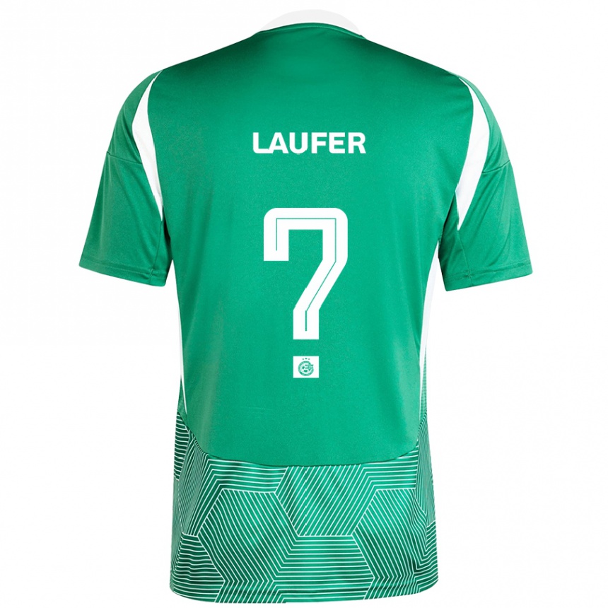 Női Labdarúgás Ronny Laufer #0 Zöld Fehér Hazai Jersey 2024/25 Mez Póló Ing