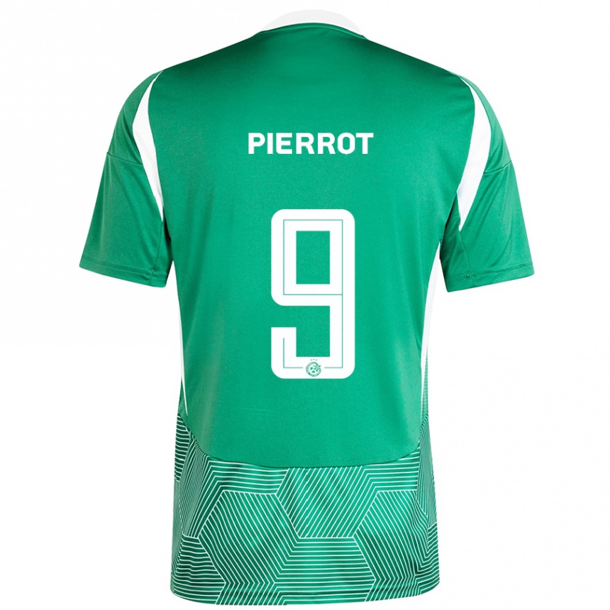 Női Labdarúgás Frantzdy Pierrot #9 Zöld Fehér Hazai Jersey 2024/25 Mez Póló Ing