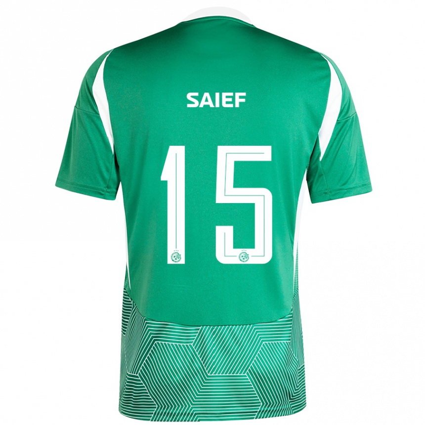 Női Labdarúgás Kenny Saief #15 Zöld Fehér Hazai Jersey 2024/25 Mez Póló Ing